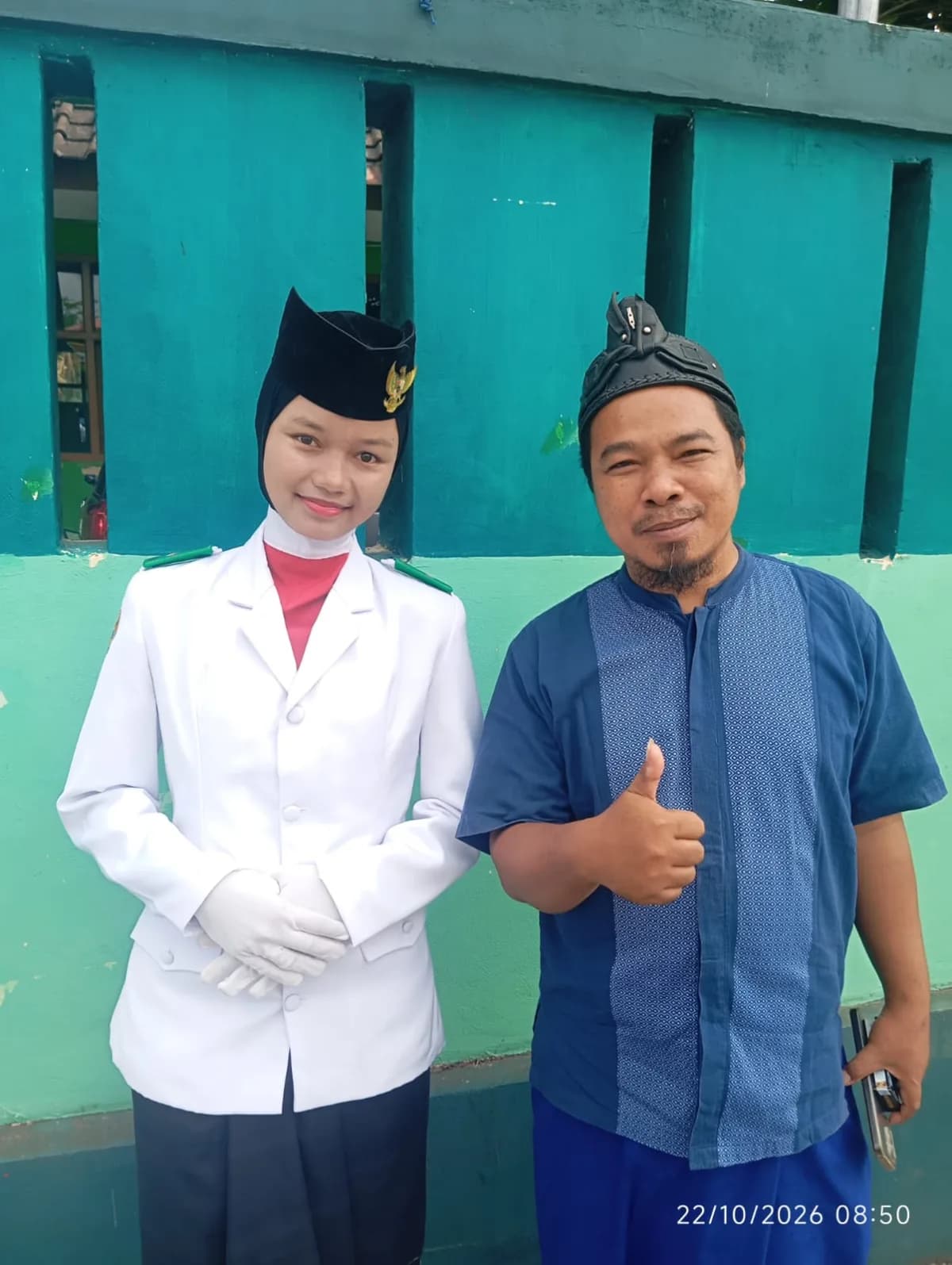 Bangga! Alumni MIN 13 Ciamis Jadi Petugas Paskibra pada Upacara Hari Santri Nasional Ke-12 di Kecamatan Cipaku